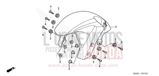 AILE AVANT (CBR600RR5/6) CBR600RR6 de 2006